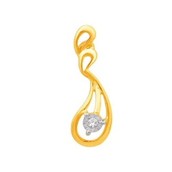 18k gold real diamond fancy earring mga - rde008