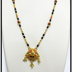 New Fancy Dokiya Gold Mangalsutra