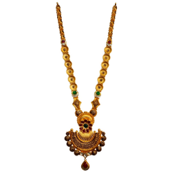 22k gold designer necklace set mga - gls0103