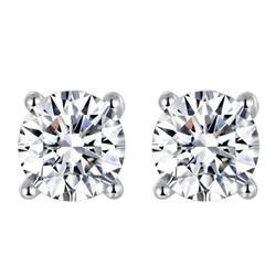 925 sterling silver zircon earrings