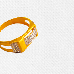 gold gents ring by 