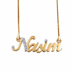 Personalized Name Chainset 22k Gold
