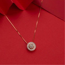 Enchanting 18kt diamond pendant