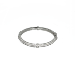 Diamond Kada Bracelet In 925 Sterling Silver MGA - BRS2298