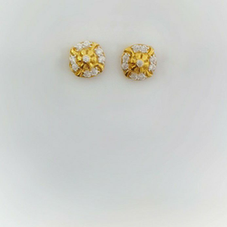 18k delicate Earrings by Madhav Jewellers (TankaraWala)