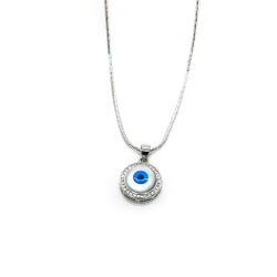 Trendy 92.5% Pure Silver Eyes Chain Pendant