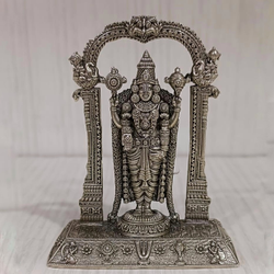 High Finished Tirupati Balaji Idol In Pure Silver