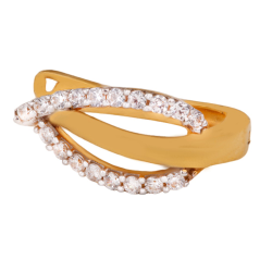 Sparkling Gold Ring For Women