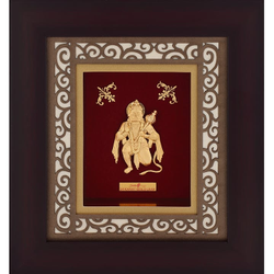 Hanuman ji Frame In 24K Gold Foil MGA - AGE0332