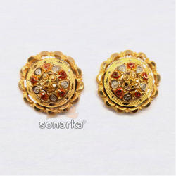 916 Gold Buti Earrings by 