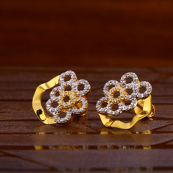 22 carat gold designer ladies earrings RH-LE523