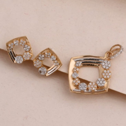 20 carat rose gold ladies pendants set RH-PS752