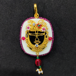 916 Gold Fancy Shreenathji Pendant
