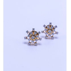 18k gold diamond earrings agj-er-07