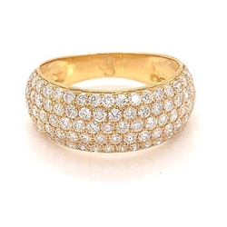 Iced Out Diamond Ring ,18K Gold ,  Best Design Ring