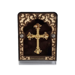 Christian Cross Sign In 24K Gold Leaf MGA - AGE0201