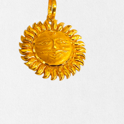 gold Latest  Sun pendant by 