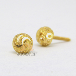 916 Gold Vertical Tops Earrings by 