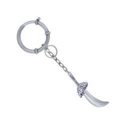 Sword 925 Silver Keychain