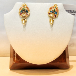 Gold Earrings by Pratima Jewellers