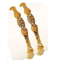 Gold Ladies Kadli by Ruchit Jewellers