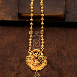 Gold Ladies Antique Chain Pendent by Sneh Ornaments