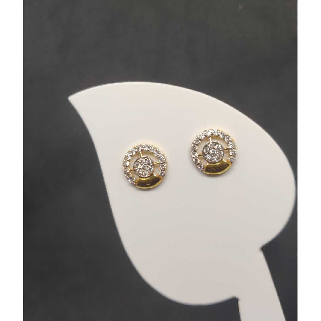 22K Ladies Round Earring
