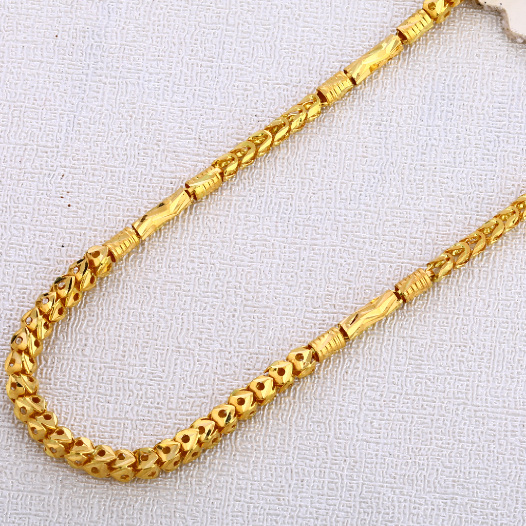 Buy quality 22KT Gold Mens Gorgeous Choco Chain MCH356 in Ahmedabad