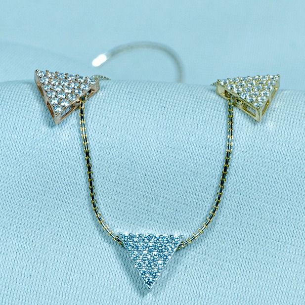 22kt gold modern Pendant chain dk1-235
