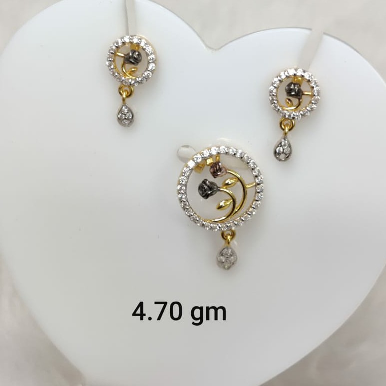 Daily wear Cz pendant set