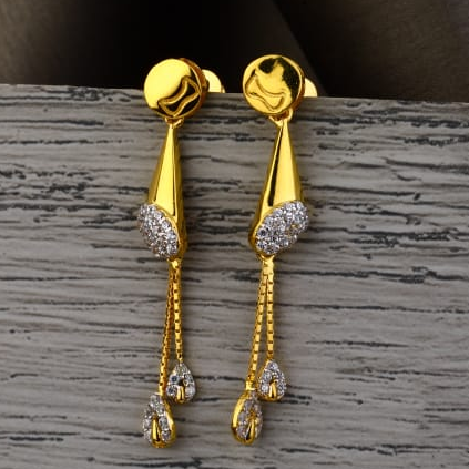 22KT Gold Hallmark Ladies Fancy Jummar Earrings LJE536