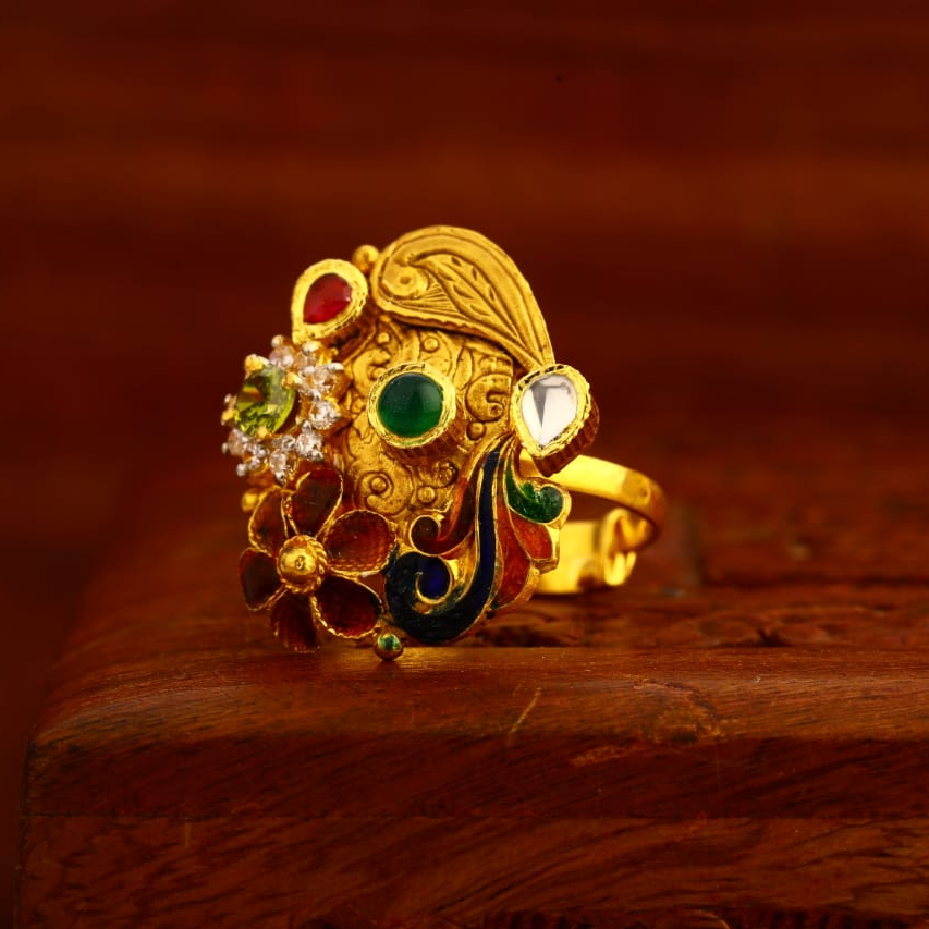 916 Gold Antique Delicate Ladies Ring LAR235