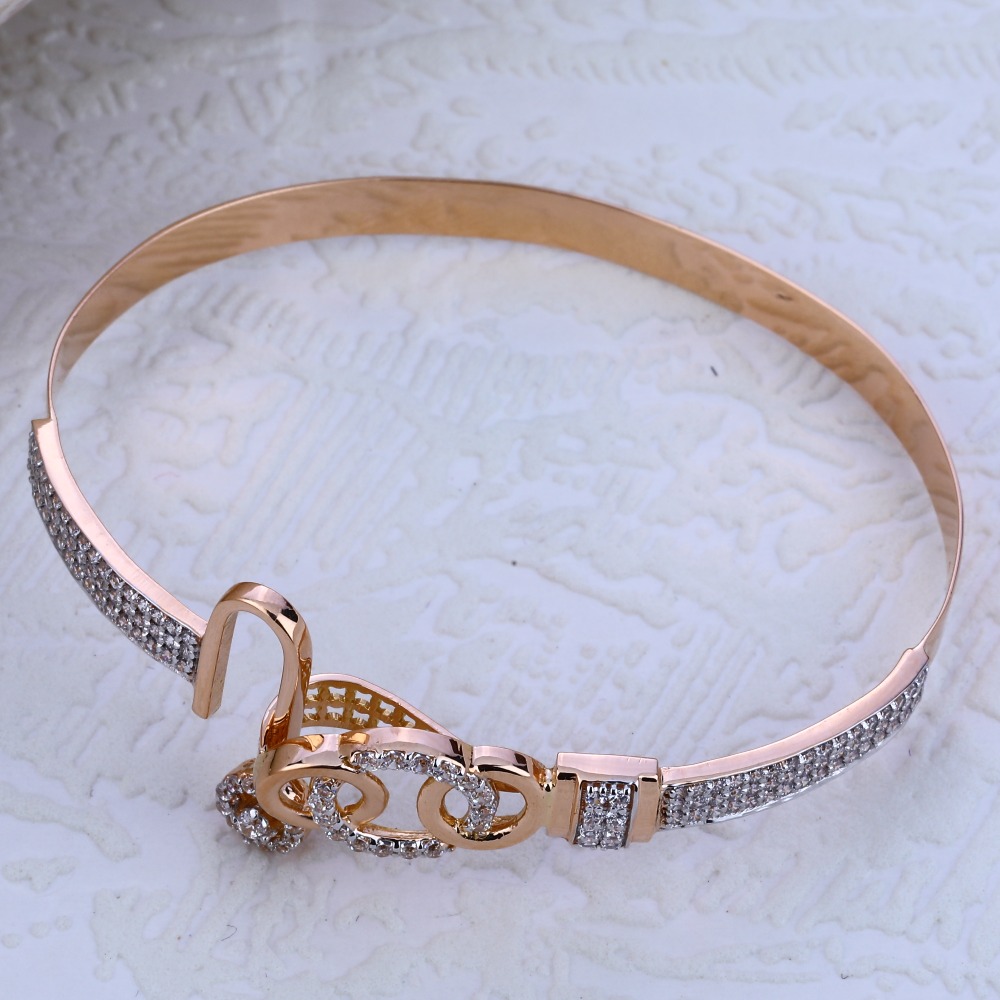 750 Rose Gold Hallmark Ladies Bracelet RLKB199