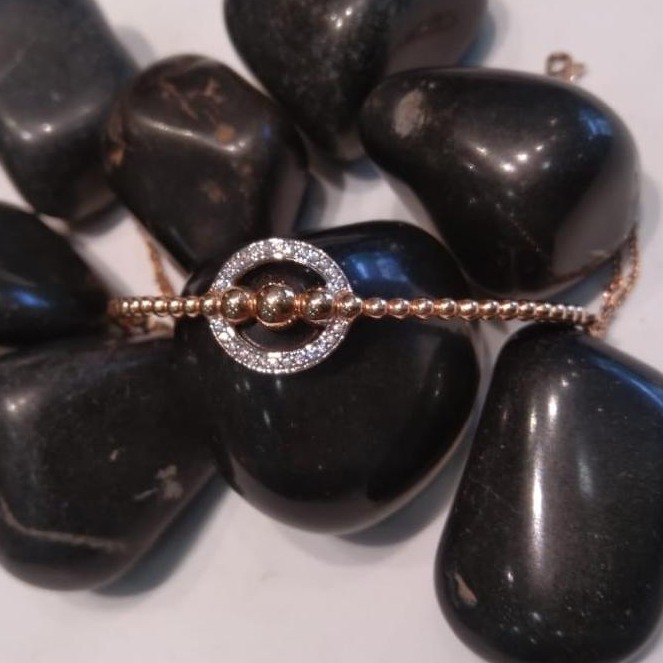 916 Gold Light Weight Simple Design Bracelet 