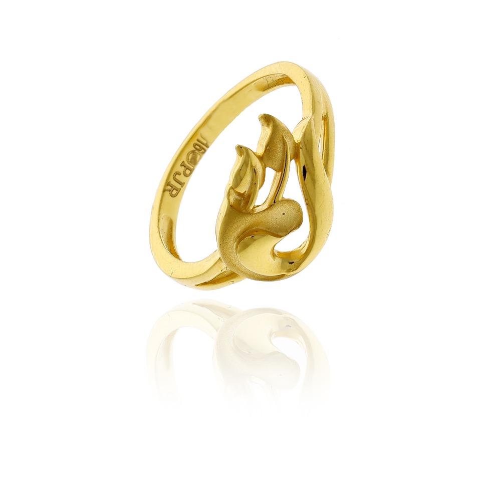 Luxurious 22k casting gold ring for women