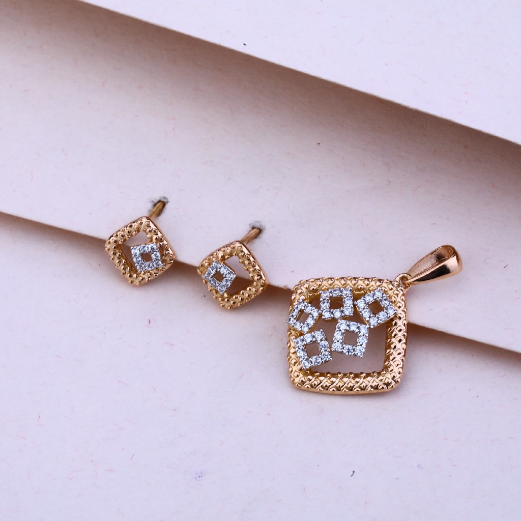 750 Rose Gold  Pendant Set RPS71