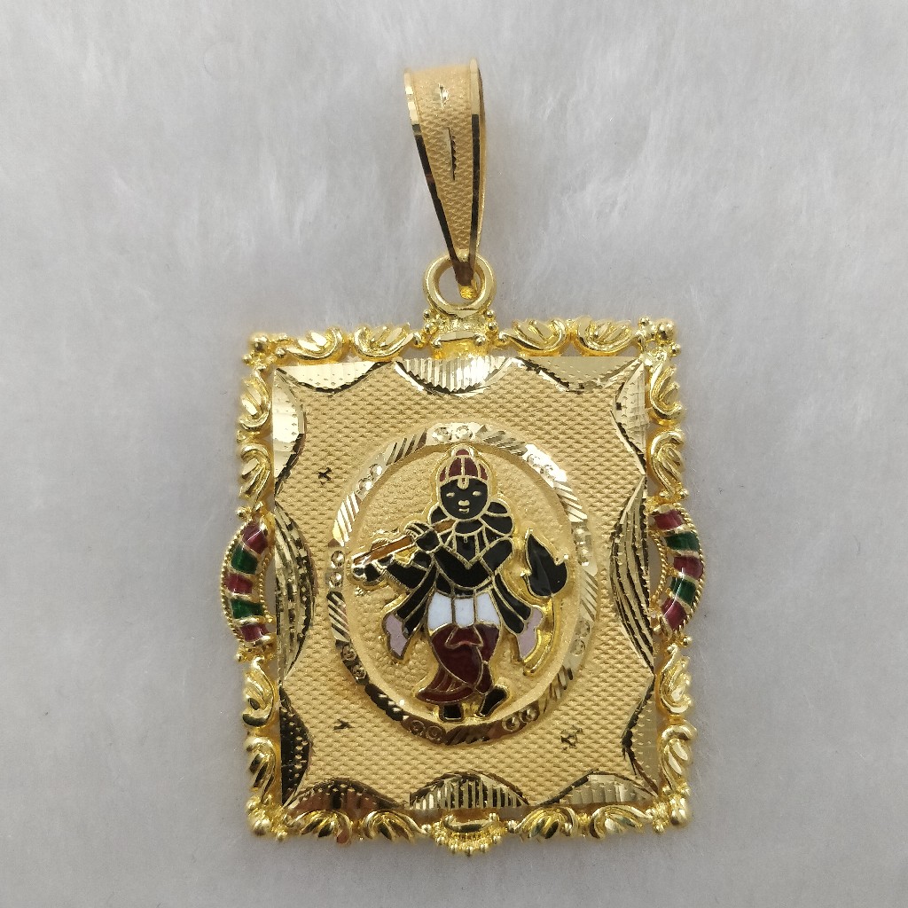 916 Gold Fancy Gent's Krushna Pendant