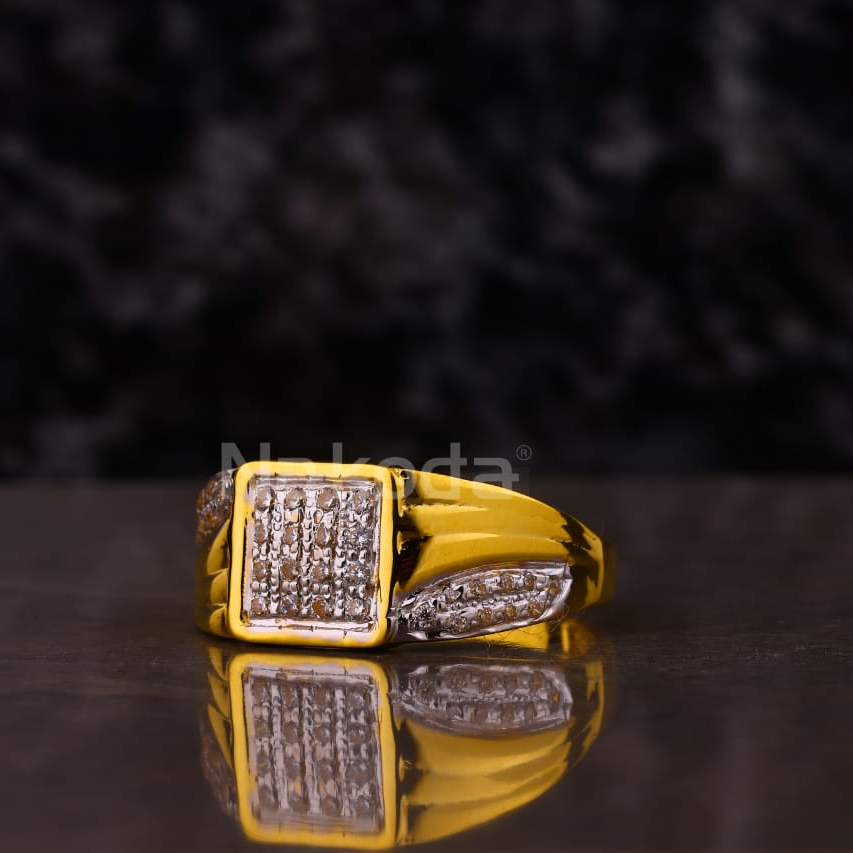 916 Gold CZ Men's Gorgeous Ring MR855