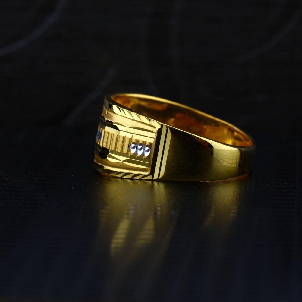 Men's Exclusive 22K Plain Casting Gold Ring- MPR38