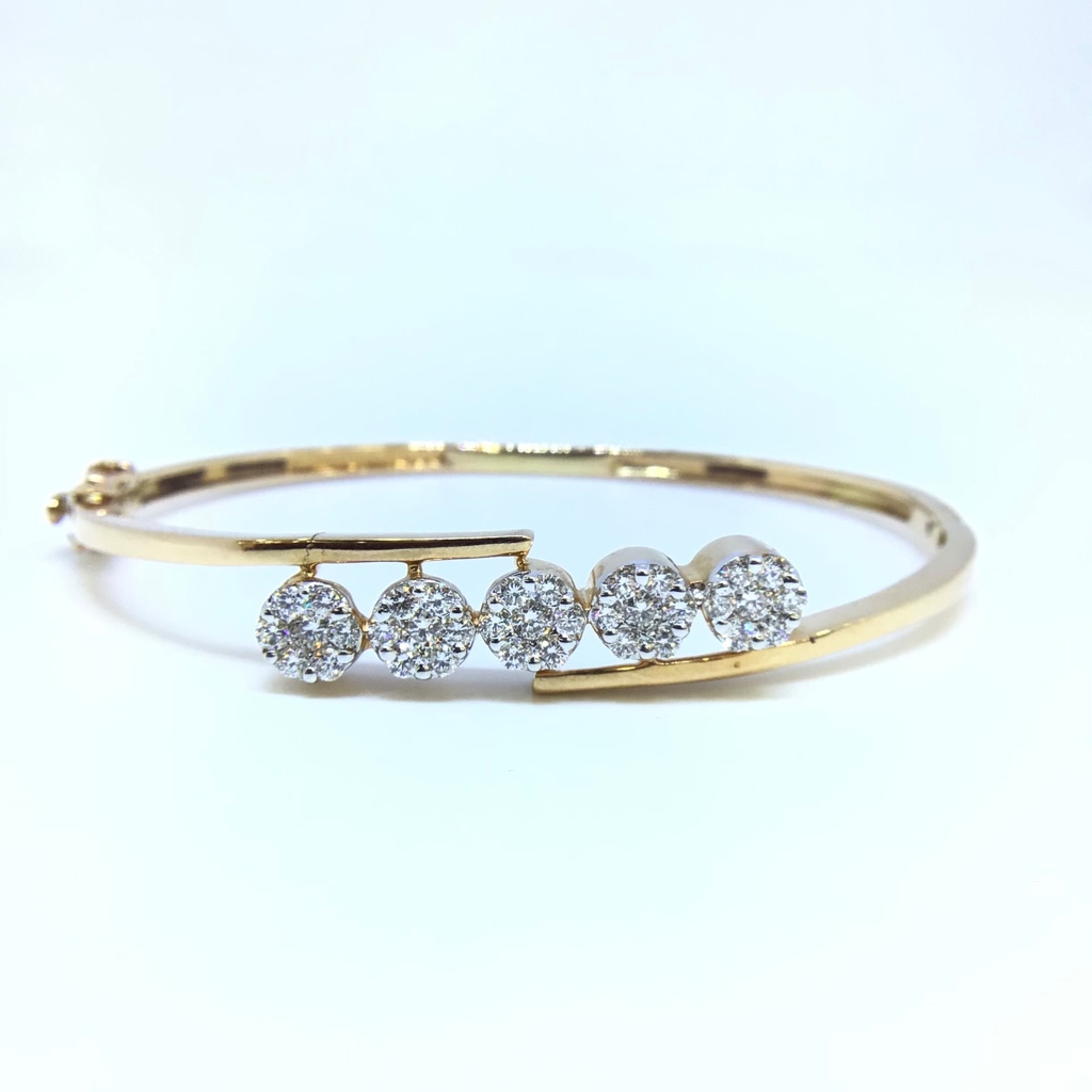 Buy Enrich Kada Type Gold Bracelet  GRT Jewellers