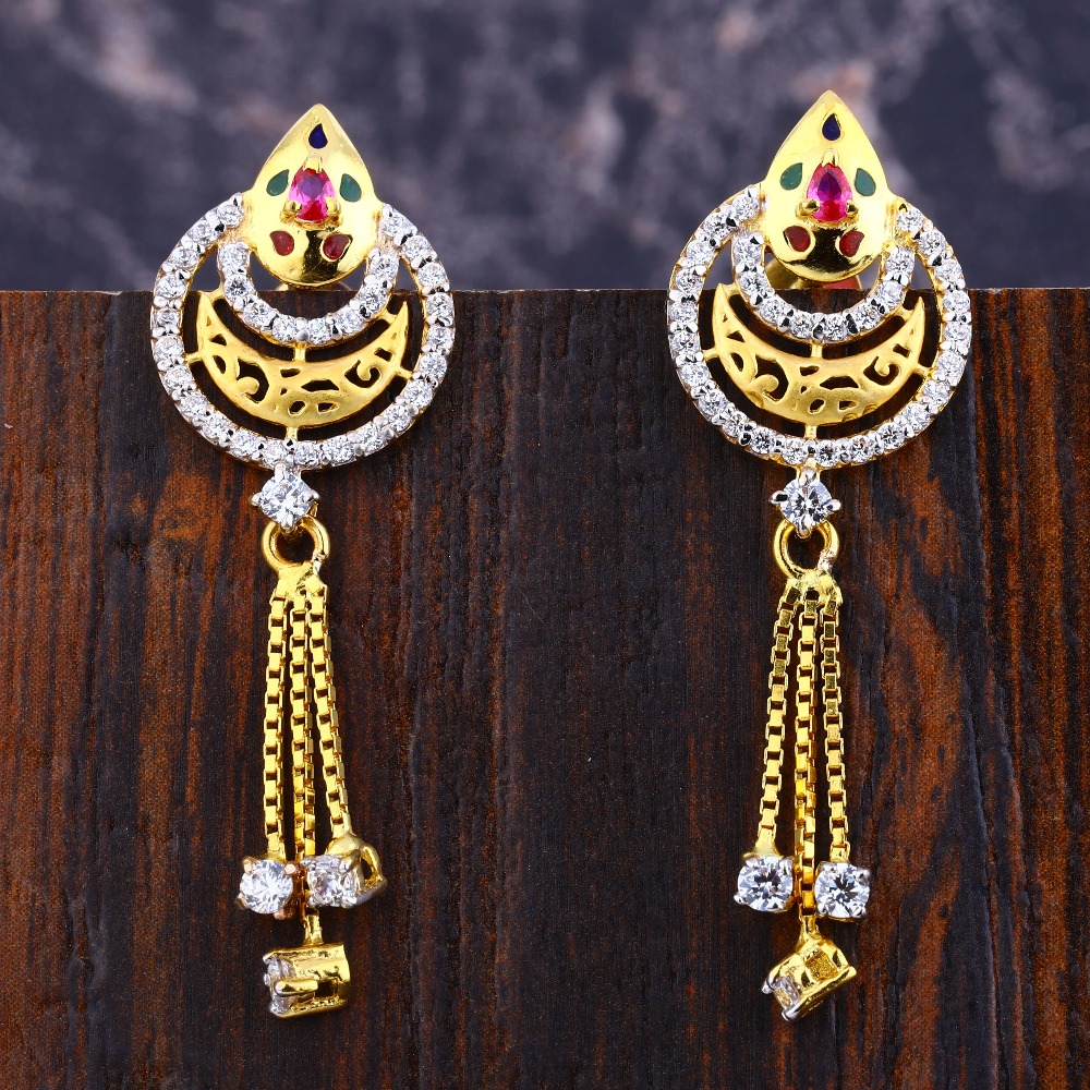 916 gold jhumka on sale designs