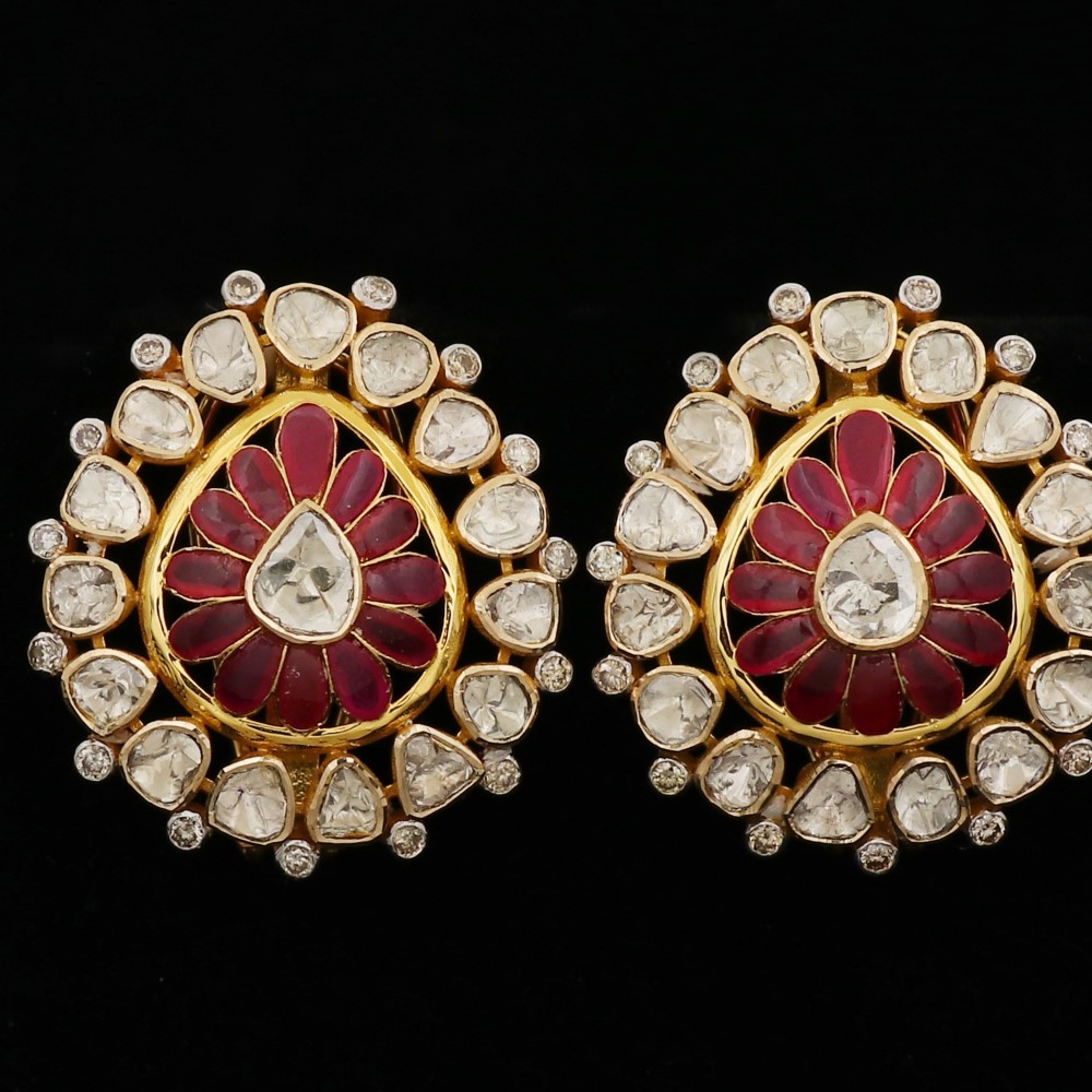 Biwa Pearl Earrings 22k | Handmade Gold Jewelry by Eleni Prieston
