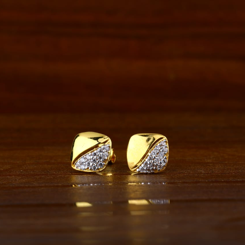 22KT Gold CZ Hallmark Ladies Tops Earrings LTE233