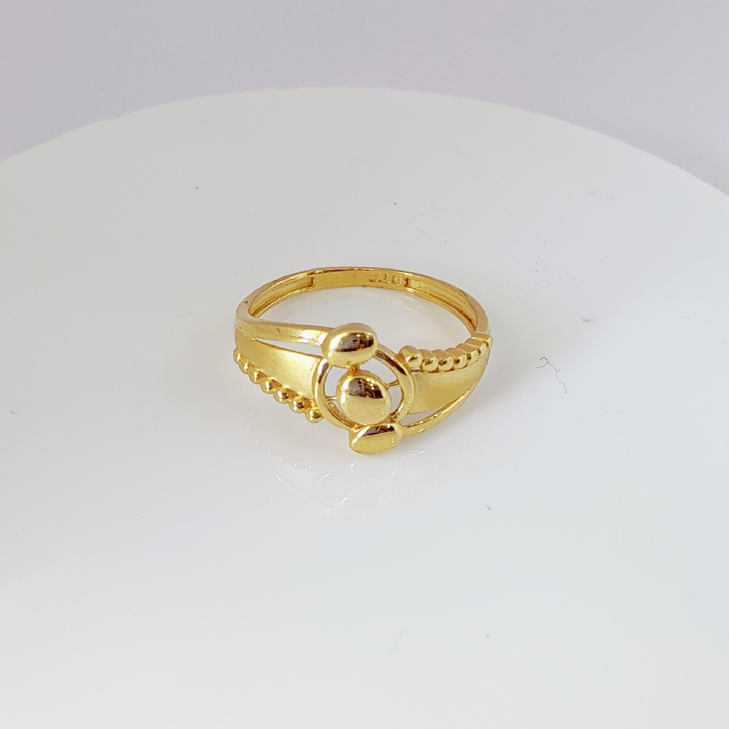 916 gold plain ladies ring