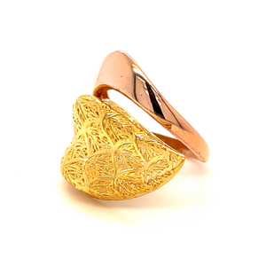 22k gold turkish overlay ring