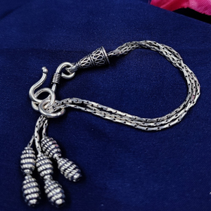 925 silver oxsodized coated bracelet