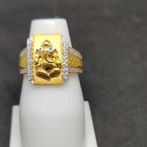 916 men's fancy gold ring