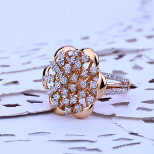 Designer Ladies Rose Gold Ring-RLR137