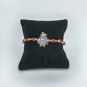 Ganesh Ji Design In Silver Rakhdi 800