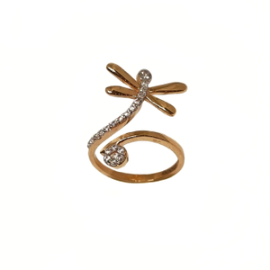 18K Rose Gold Honey Bee Designer Ring MGA - L